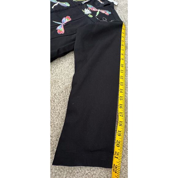 Quaker Factory Women's Jacket Size XS Black Cotton Embroidered Dragonflies NWT - Picture 15 of 16